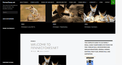 Desktop Screenshot of fennecfoxes.net