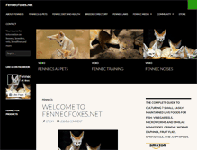 Tablet Screenshot of fennecfoxes.net